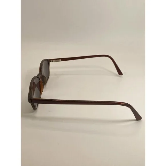 Vintage Romco 4 1/4 5 1/2 Brown Eyeglasses Frames Only - Picture 2 of 7